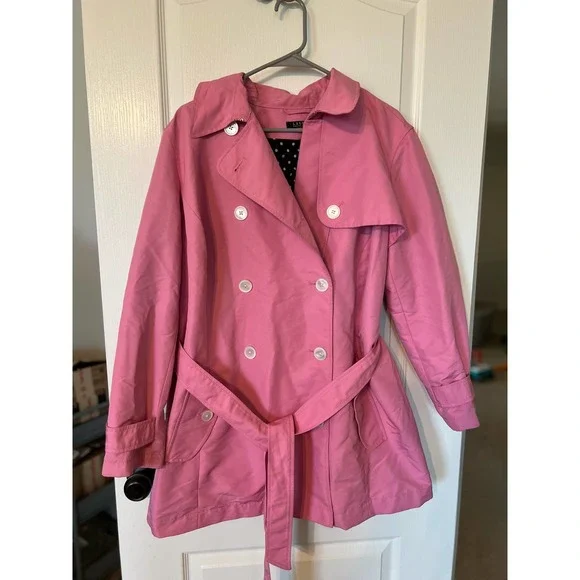 Women’s Lauren Ralph Lauren Pink Trench Coat Jacket